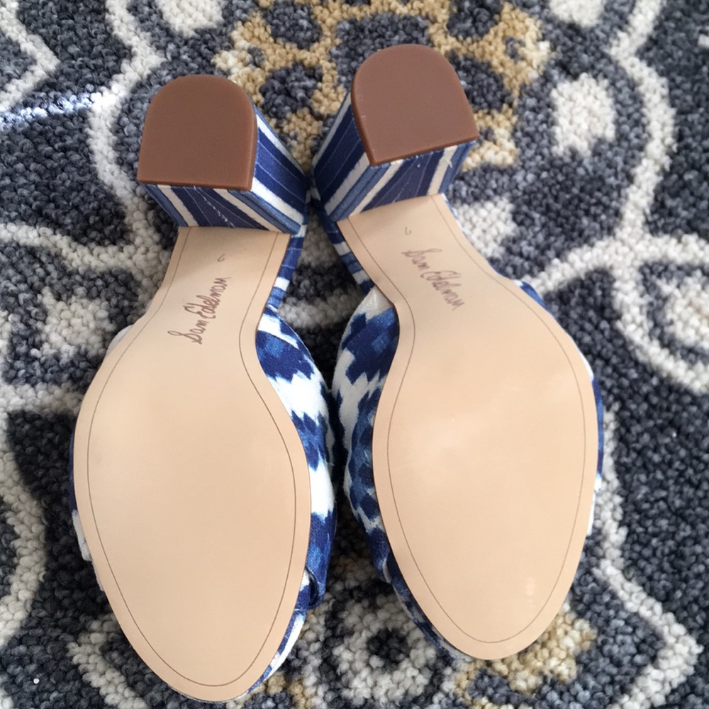 โค๏ธ HP Sam Edelman Aida Multi-color Blue High Heels - Picture 8 of 8